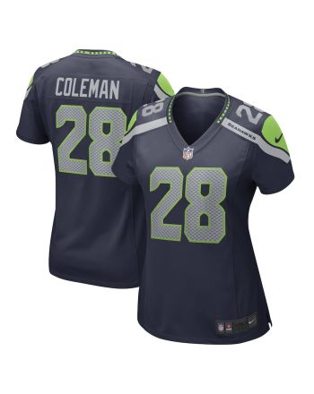 Justin Coleman Seattle Seahawks Women's Game Player Jersey - College Navy