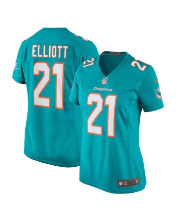 DeShon Elliott 21 Miami Dolphins Women Game Jersey - Aqua