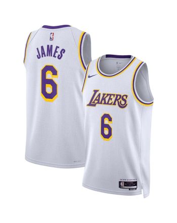 LeBron James 6 Los Angeles Lakers Men 2022/23 Swingman Jersey - Association Edition