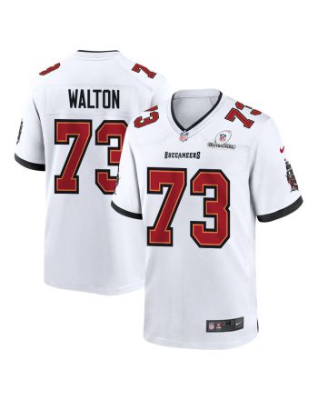 Brandon Walton 73 Tampa Bay Buccaneers 2024 Divisional Patch Game Men Jersey - White