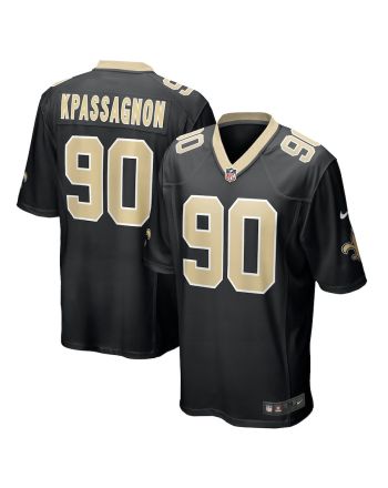 Tanoh Kpassagnon 90 New Orleans Saints Men Game Jersey - Black