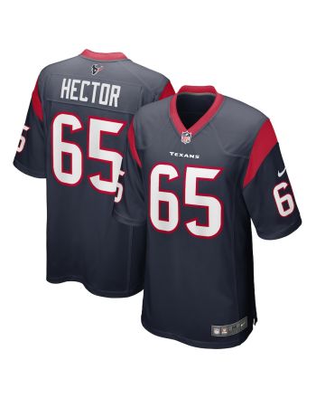 Bruce Hector 65 Houston Texans Men Game Jersey - Navy