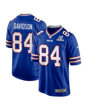 Zach Davidson 84 Buffalo Bills 2024 Divisional Patch Game Men Jersey - Royal