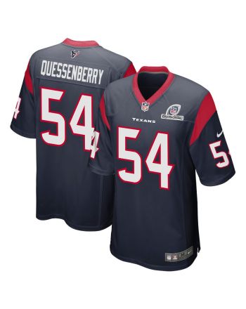 Scott Quessenberry 54 Houston Texans 2024 Divisional Patch Game Men Jersey - Navy