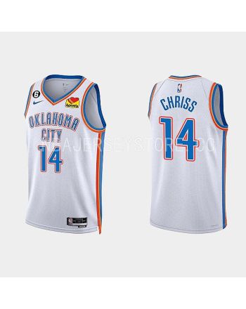 Oklahoma City Thunder Marquese Chriss 14 2022-23 Association Edition White Men Jersey Swingman