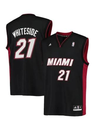 Hassan Whiteside Miami Heat Road Jersey - Black