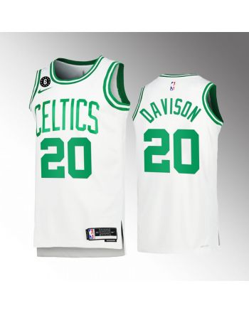 Boston Celtics JD Davison 20 2022-23 Association Edition White Jersey Honor Russell