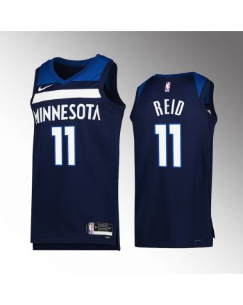 Minnesota Timberwolves Naz Reid 11 2022-23 Icon Edition Navy Jersey Swingman