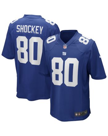 Jeremy Shockey 80 New York Giants Men Game Retired Jersey - Royal