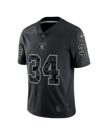 Bo Jackson 34 Las Vegas Raiders Retired Player RFLCTV Limited Jersey - Black