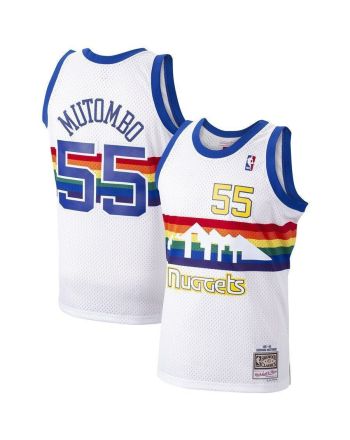 Dikembe Mutombo Denver Nuggets Mitchell & Ness 1991-92 Hardwood Classics Swingman Player Jersey - White