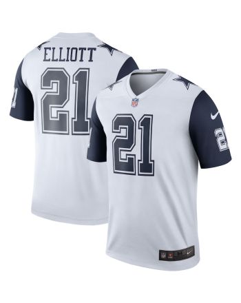 Ezekiel Elliott 21 Dallas Cowboys Color Rush Legend Player Jersey - White