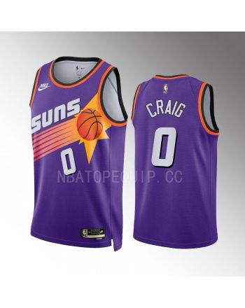 Phoenix Suns Torrey Craig 0 2022-23 Classic Edition Purple Men Jersey Swingman