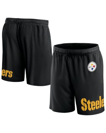 Pittsburgh Steelers Team Black Clincher Shorts - Men