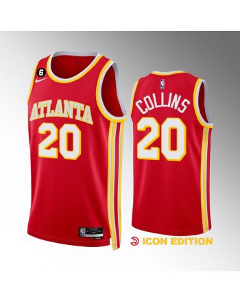 John Collins 20 Atlanta Hawks Icon Edition Red Jersey 2022-23 Swingman