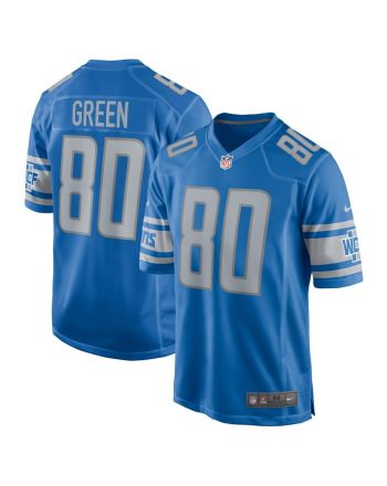 Antoine Green 80 Detroit Lions Team Game Jersey - Blue