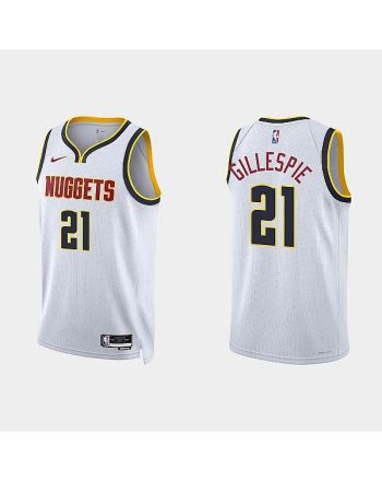 Denver Nuggets Collin Gillespie 21 2022-23 Association Edition White Men Jersey Swingman