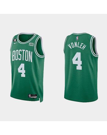 Boston Celtics 4 Noah Vonleh 2022-23 Icon Edition Kelly Green Men Jersey