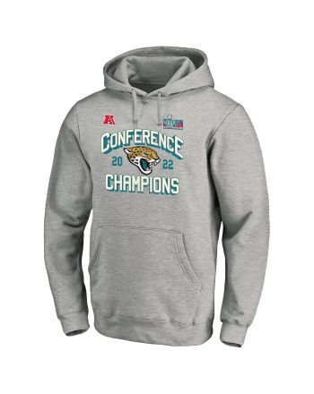 Jacksonville Jaguars AFC Conference Champions Light Grey Pullover Hoodie