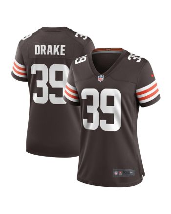 Kenyan Drake 39 Cleveland Browns Game Women Jersey - Brown