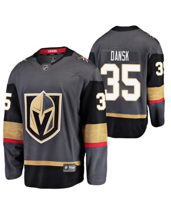 Men Vegas Golden Knights Oscar Dansk 35 Home Breakaway Player Black Jersey Jersey