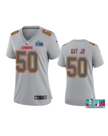 Willie Gay Jr. 50 Kansas City Chiefs Super Bowl LVII Atmosphere Jersey - Women Gray