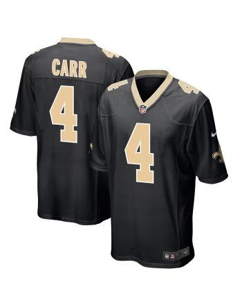 Derek Carr 4 New Orleans Saints Game Men Jersey - Black