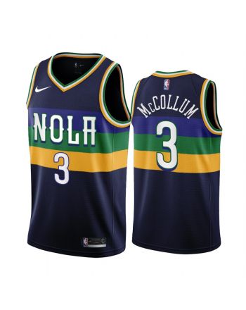 2022-23 New Orleans Pelicans C.J. McCollum 3 Navy City Edition Jersey