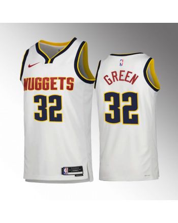 Jeff Green 32 2022-23 Denver Nuggets White Association Edition Jersey Swingman