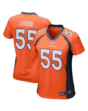 Bradley Chubb 55 Denver Broncos Women's Game Jersey - Orange