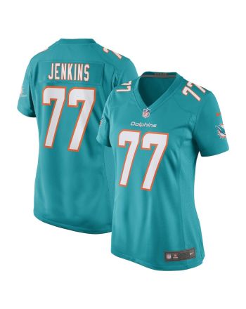 John Jenkins Miami Dolphins Women's Game Player Jersey - Aqua