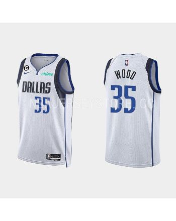 Dallas Mavericks Christian Wood 35 2022-23 Association Edition White Men Jersey Swingman