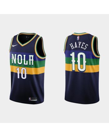 New Orleans Pelicans 10 Jaxson Hayes 2022-23 City Edition Navy Men Jersey