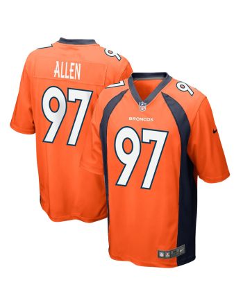 Zach Allen 97 Denver Broncos Game Men Jersey - Orange