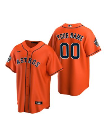 Houston Astros Custom 00 Orange 2022-23 World Series Jersey