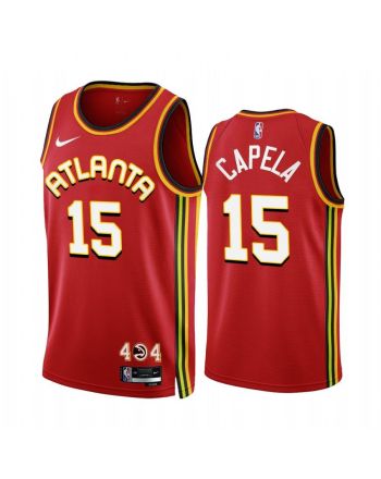 2022-23 Atlanta Hawks Clint Capela 15 Red Icon Edition Jersey - Men Jersey