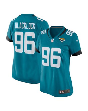 Ross Blacklock 96 Jacksonville Jaguars Women's Team Game Jersey - Teal