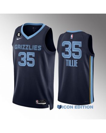 Killian Tillie 35 Memphis Grizzlies Navy Jersey 2022-23 Icon Edition Swingman