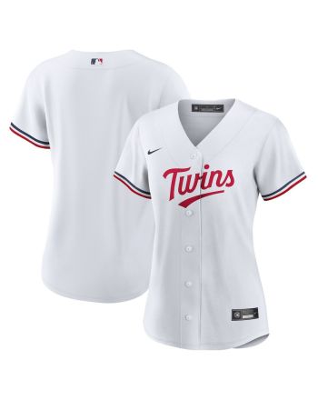 Minnesota Twins Team Logo Home Women Jersey - White