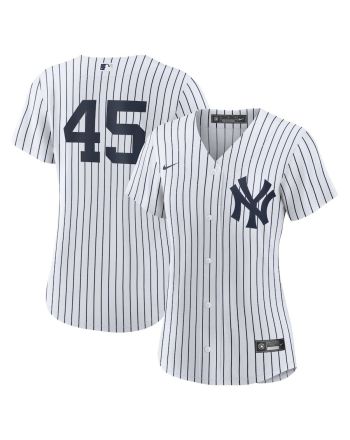 Gerrit Cole 45 New York Yankees Women's Home Player Jersey - White