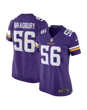 Garrett Bradbury 56 Minnesota Vikings Women Game Jersey - Purple