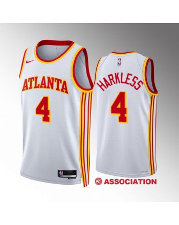 Atlanta Hawks Maurice Harkless 4 2022-23 Association Edition White Jersey Swingman