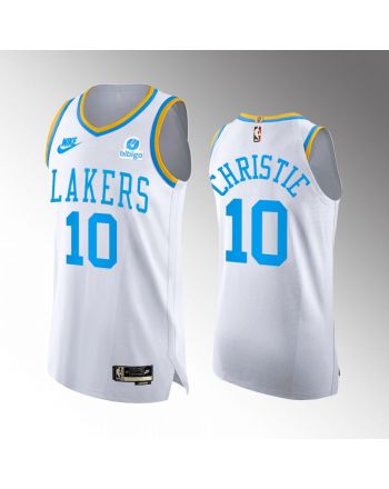 Los Angeles Lakers 10 Max Christie White Jersey 2022-23 Classic Edition