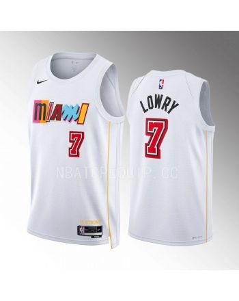 Kyle Lowry 7 Miami Heat 2022-23 City Edition White Jersey Mashup Vol.2