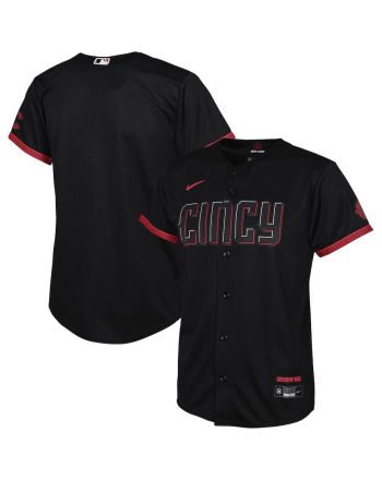 Cincinnati Reds Youth 2023 City Connect Jersey - Black