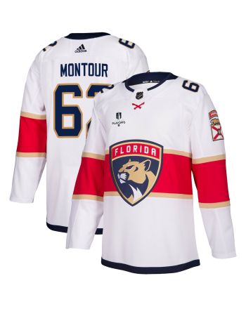 Florida Panthers Brandon Montour 62 Away 2023 Stanley Cup Playoffs Breakaway Men Jersey - White