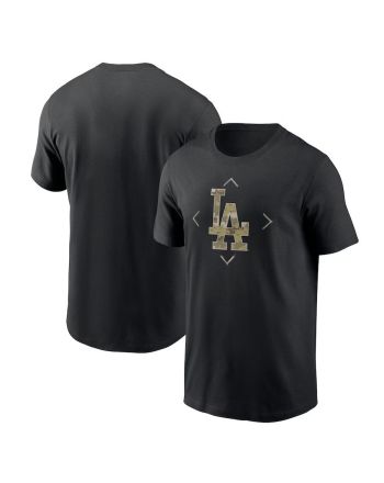 Los Angeles Dodgers Camo Logo T-Shirt - Black