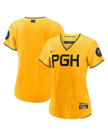 Pittsburgh Pirates 2023 City Connect Women Jersey - Gold