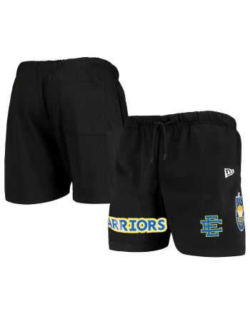 Golden State Warriors Team Black Mesh Capsule Shorts - Men