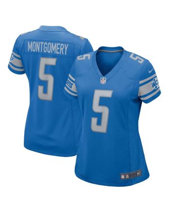 David Montgomery 5 Detroit Lions Women Game Jersey - Blue